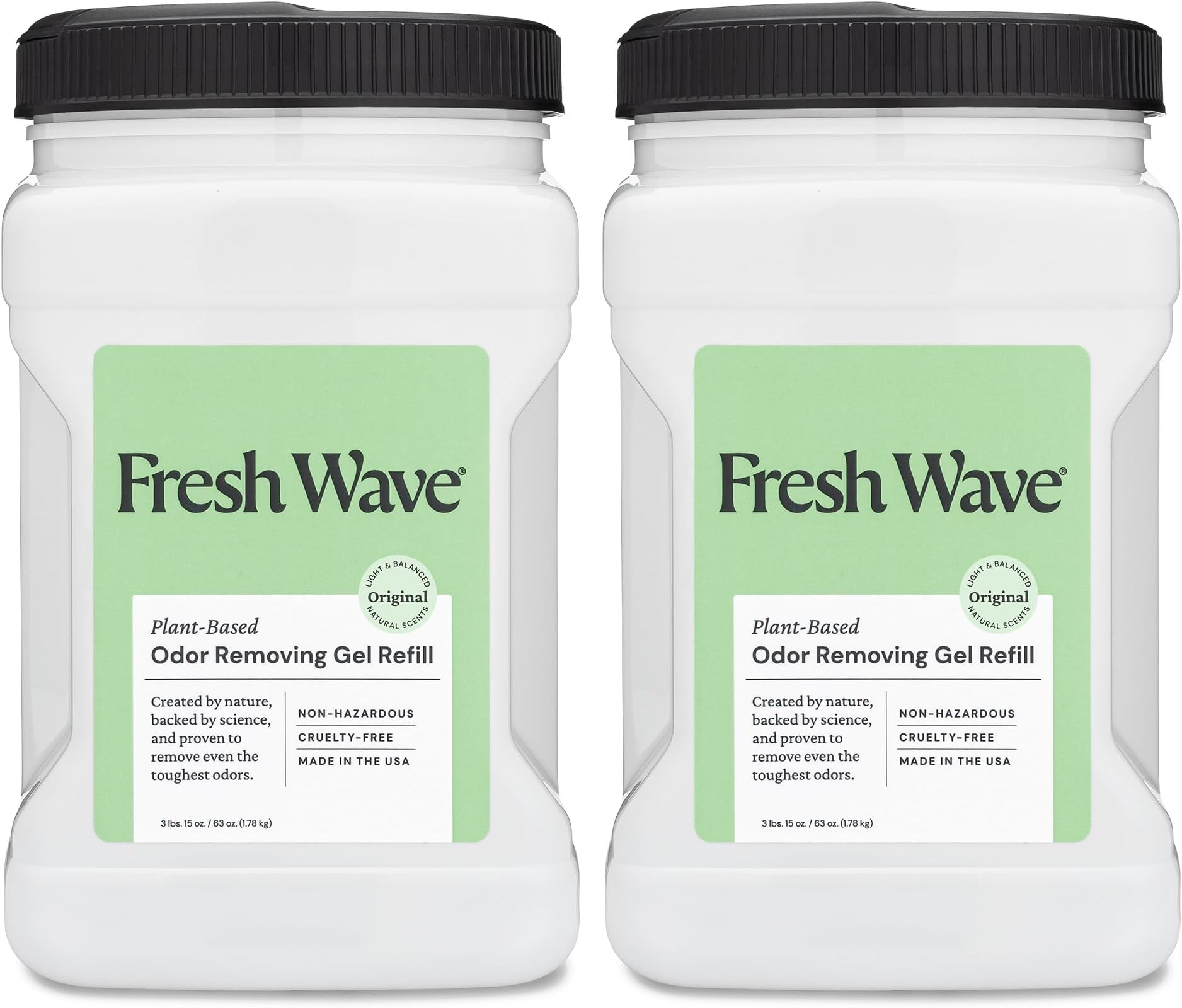Fresh Wave Odor Removing Gel Refill, 3 lbs. 15 oz. (63 oz.) (Pack of 2)