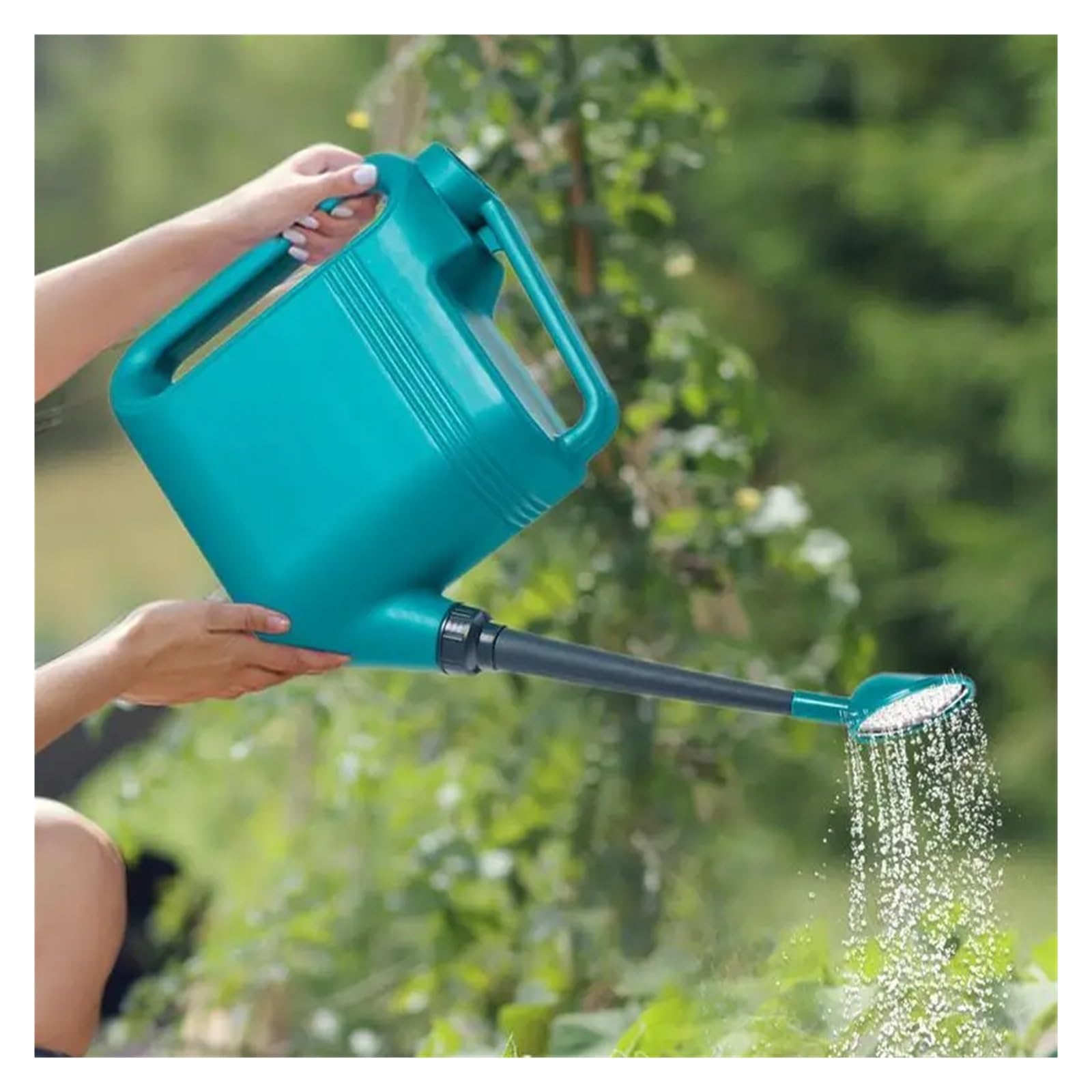 Arrosoir Arrosoir for Plantes Solution d'arrosage extérieur Anti-Goutte Grand arrosoir for Fleurs de Jardin avec Deux poignées et pommeau de Douche pour pour Usage Domestique(White)