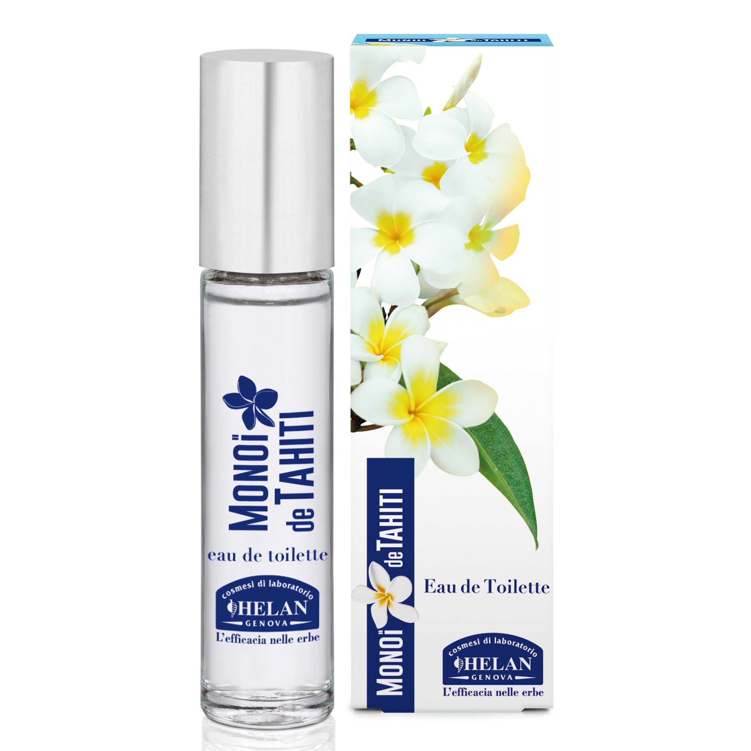 Helan Monoï de Tahiti - Women's Fragrance Floral, Gourmand and Exotic, Light Eau de Toilette with Coconut, Tiare Flowers, Jasmine and Amber Notes, Sweet Vanilla Fragrance, Women's Perfumes 10 ml