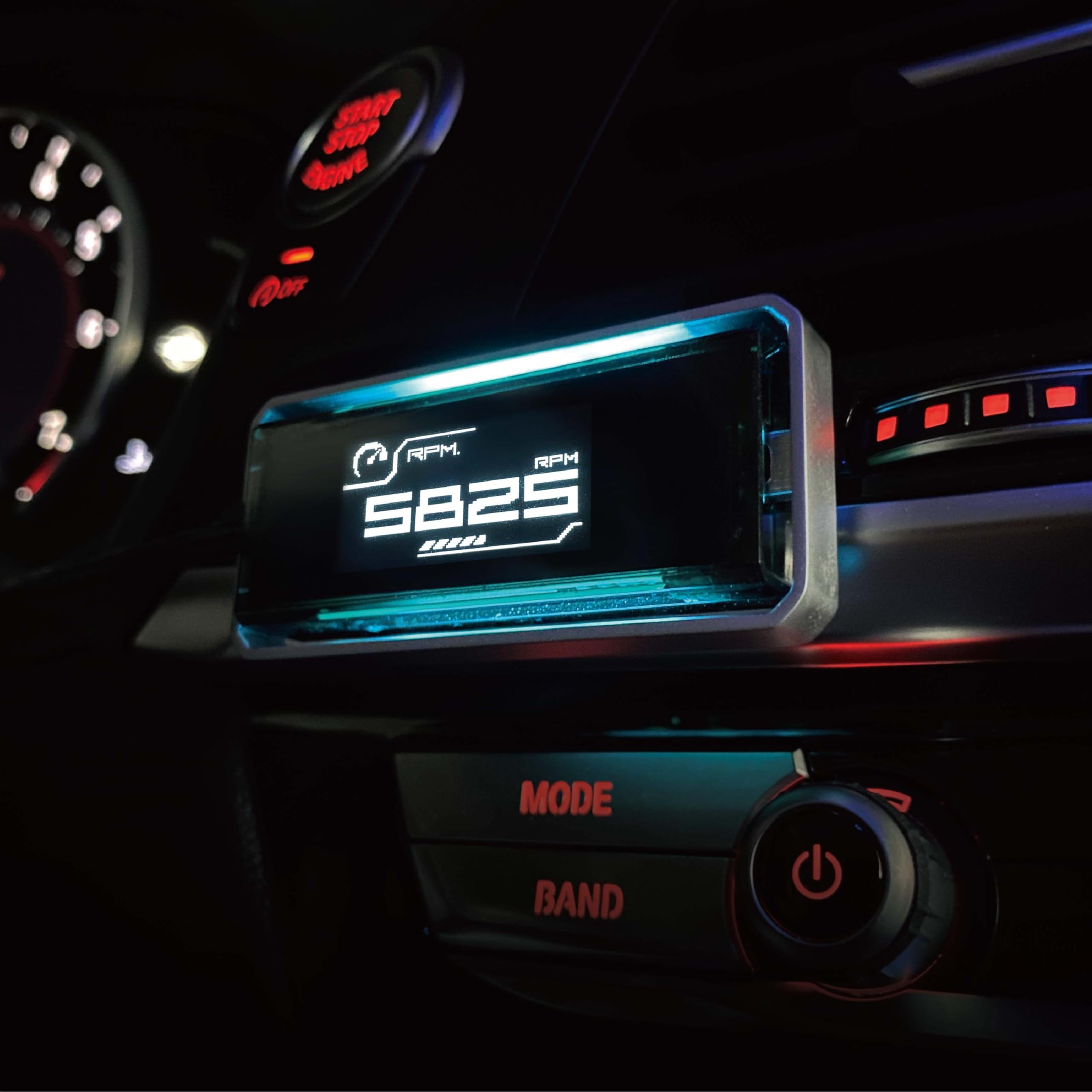 Shadow OBD2 Digital Meter Gauge D-Meter 2 10 in 1 Multifunction Display ...