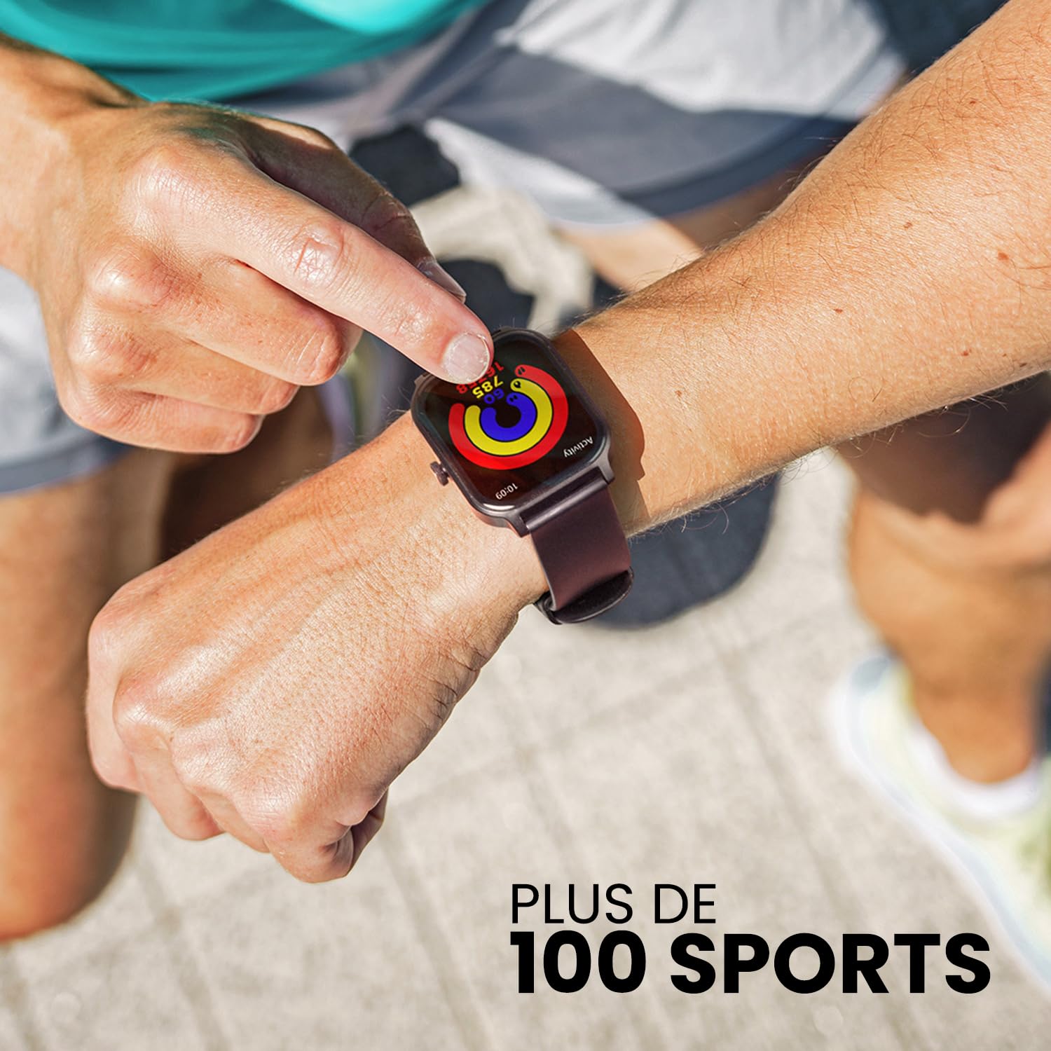 SPC SMARTEE Duo 3 - Montre connectée AMOLED 1,93", Beige | 2 bracelets, appels connectivité Bluetooth, autonomie 7 jours, 100 sports, IP68 et suivi via l'application SPC SMART YOU