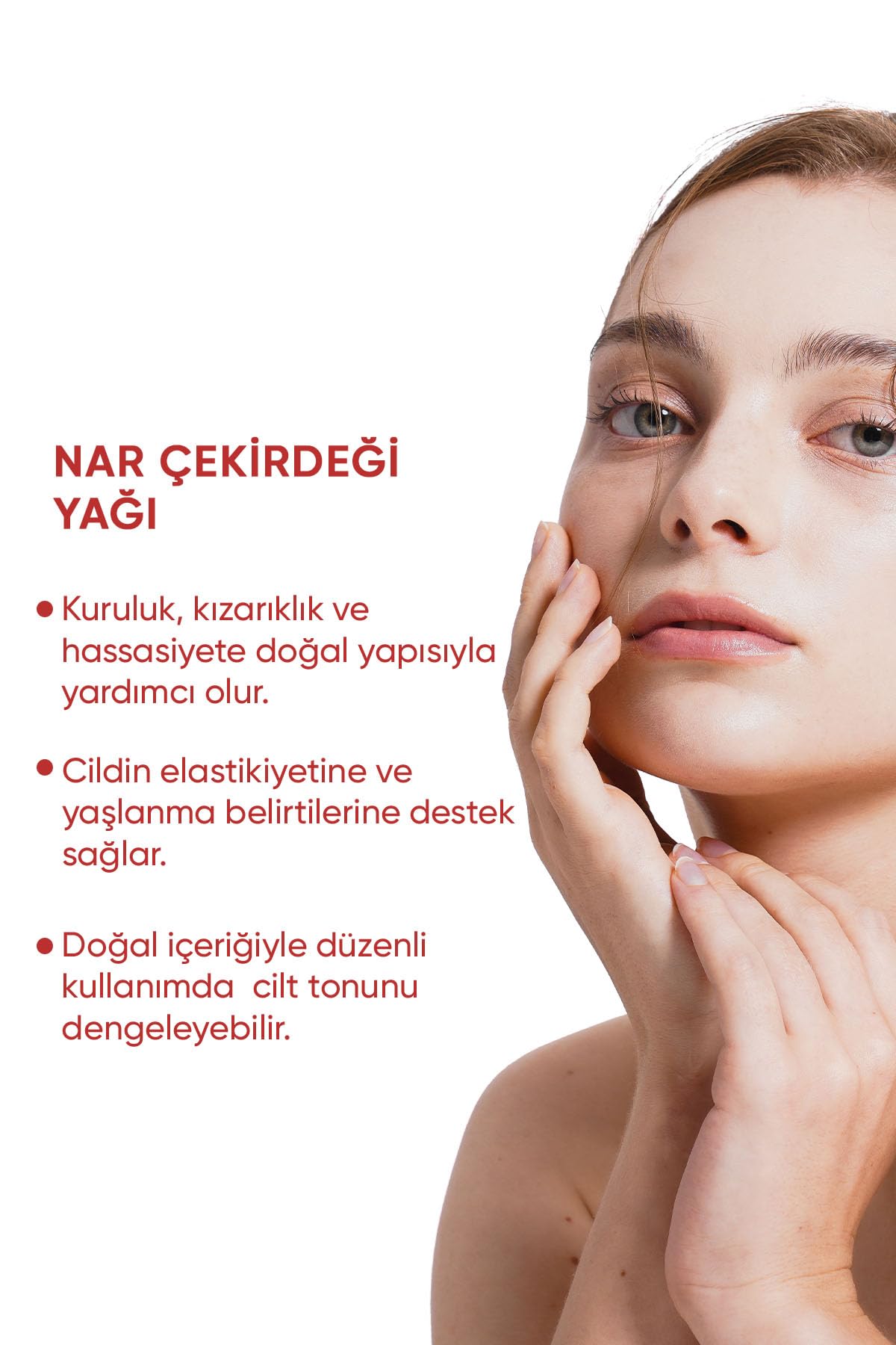 Nar Çekirdeği Yağı%100 Saf - Göz Çevresinde Işıltı Ve Sıkılaşma, Kırışıklıklara Karşı Serum 20 ml