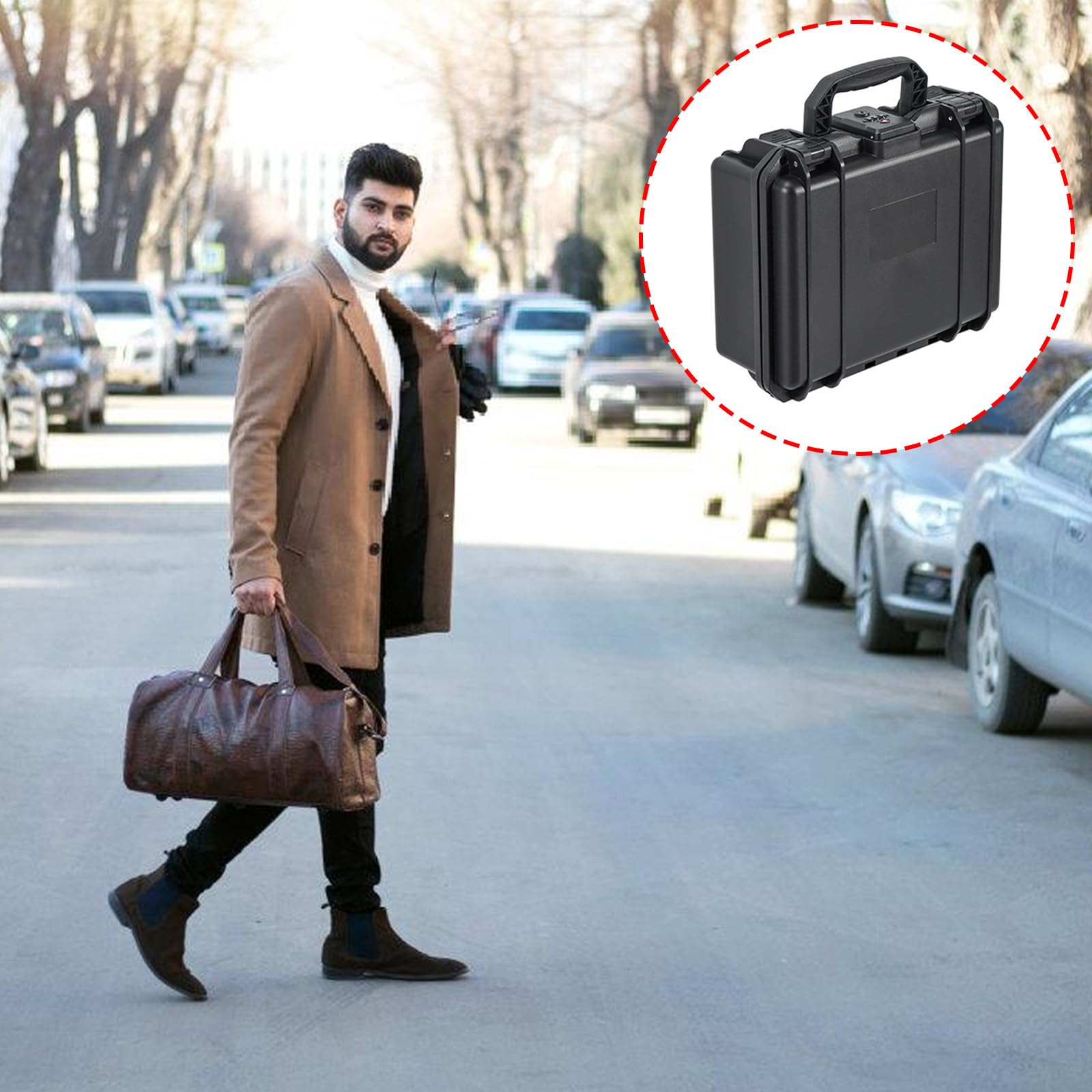 Funda Impermeable a Prueba de Golpes para cámara Pocket 3 Vlog y Accesorios, Bolsa de Almacenamiento Duradera con Cerradura, Carcasa