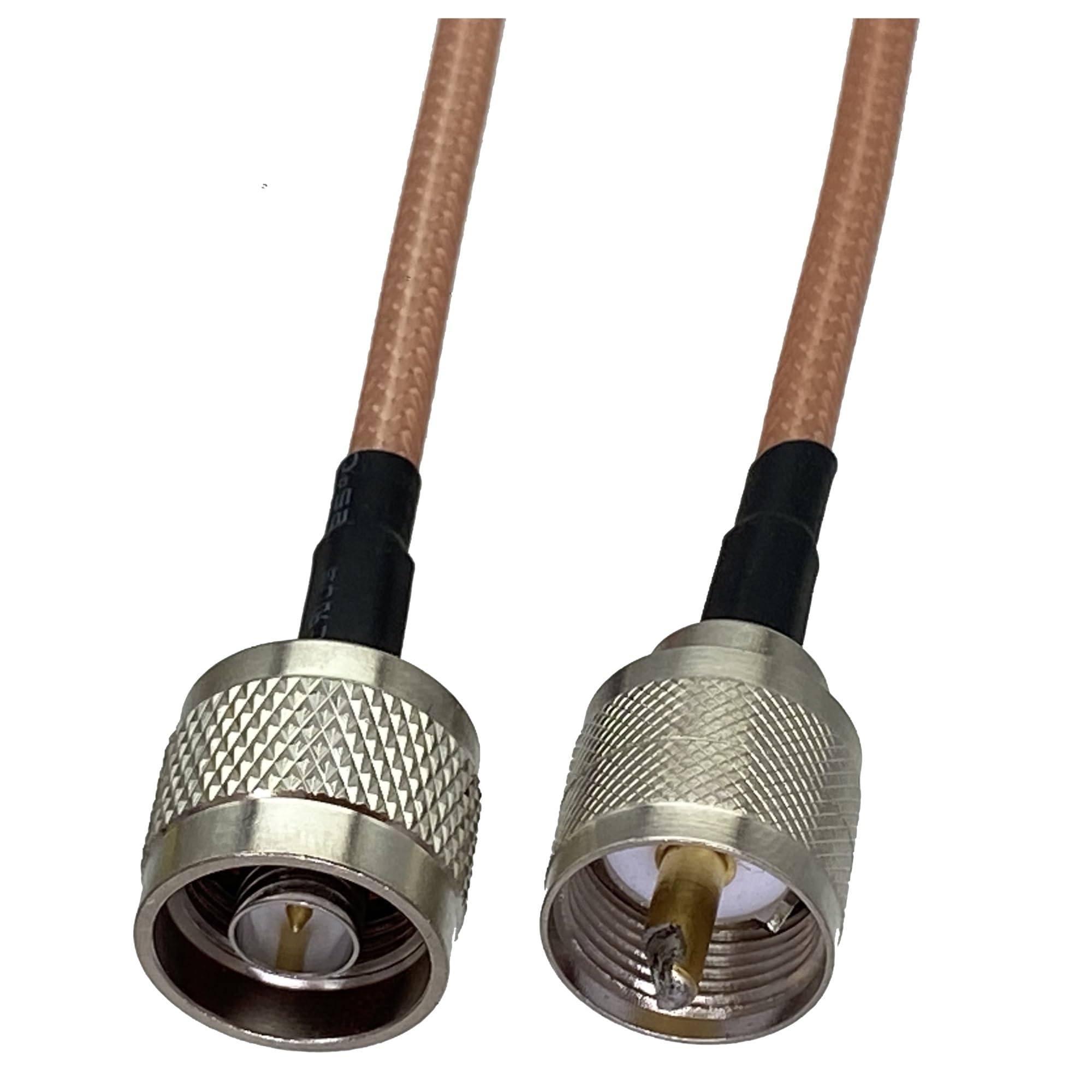 RG316 RG58 RG142 RG400 UHF PL259 A N RF Convertitore Coassiale Connettore Pigtail Jumper Cavo Dritto 6 pollici ~ 20M FJH-04(RG142 PL259 to N M,10FT (3M))