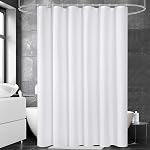 UFRIDAY Rideau de douche blanc 72 x 72 inch, Hotel Fabric Machine Lavable Rideau de douche Linge de douche imperméable Rideau de salle de douche moderne