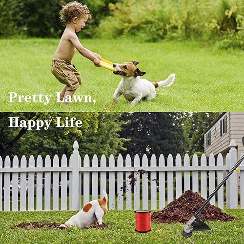 Miniatura 4 de Weed Eater String .095 - Línea de recortadora, carrete redondo de grado comercial de 5 libras, cuerda de 095 a 1377 pies (naranja)