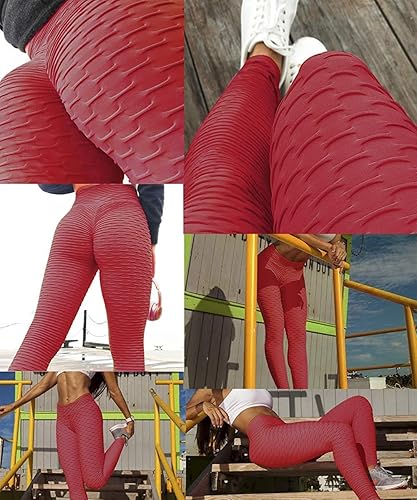 Miniatura 5 de AIMILIA - Leggings para mujer, levanta glúteos, anti celulitis, cintura alta, pantalones de yoga, entrenamiento, control de abdomen, mallas