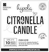 Vista 6 de HYOOLA Velas votivas de citronela, 10 horas de tiempo de combustión, paquete de 50, velas repelentes de insectos ideales, hechas en Europa