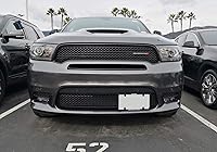 Vista 4 de iJDMTOY Kit de reubicación de placa de matrícula sin taladro para rejilla delantera, compatible con Challenger Charger Durango Grand Cherokee