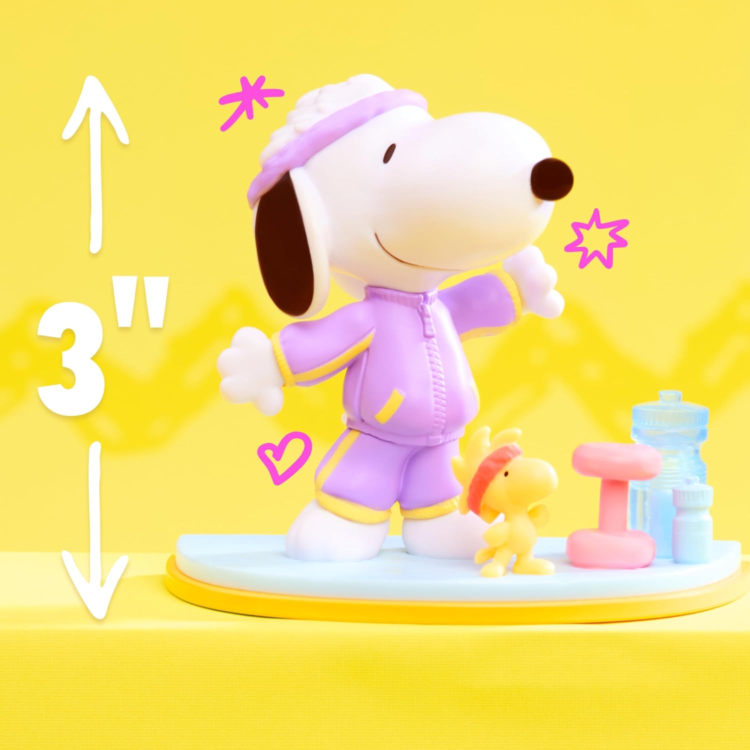 HAPPY HAUL Peanuts Mindful Mondays Collectible Figures, Surprise Collectible Toy Figure in Blind Box with Snoopy and Woodstock, 2.75 Inches Tall, Short-Run Drop, Ages 8 and up