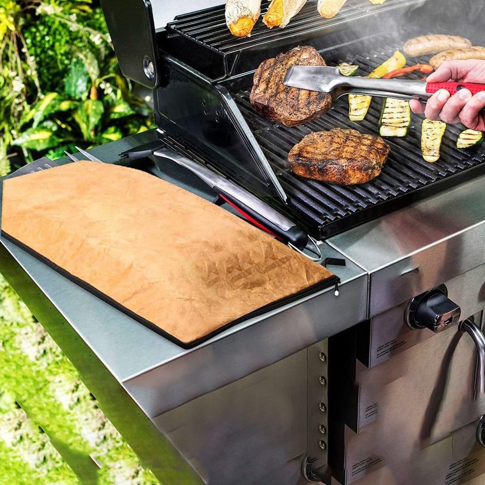 Grilldecke Zum Fleisch Ausruhen – Isolierte Ruhetasche Für Großes Bruststück, Rind, Truthahn | Wiederverwendbar & Auslaufsicher
