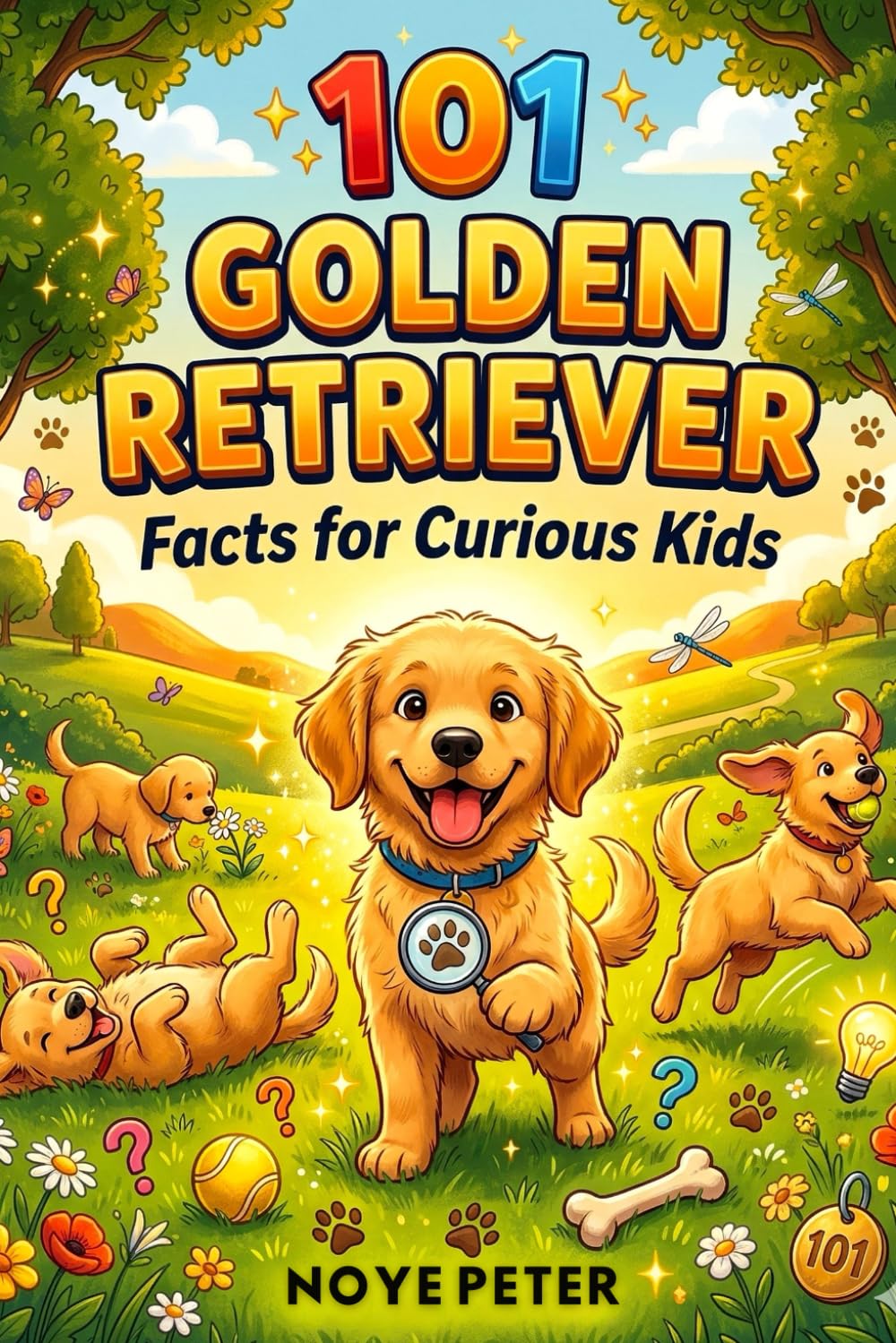 101 Golden Retriever Facts for Curious Kids: Amazing, Funny and Heartwarming Secrets about the World's Friendliest Dog: 1