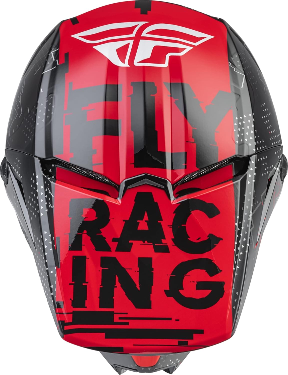 Fly Racing F73-3490YS Youth Kinetic Scan Helmet Black/Red Ys