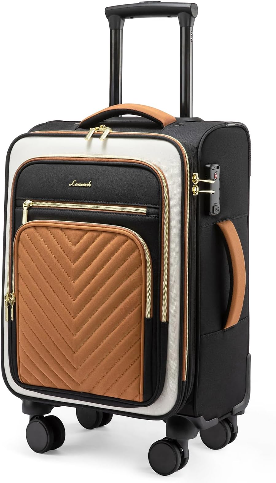 LOVEVOOKCarry On Luggage 22x14x9 Airline Approved,20 Inch Carry On Suitcases with Wheels,Softside Rolling Suitcase with TSA Lock for Women Men,Lightweight Travel luggage