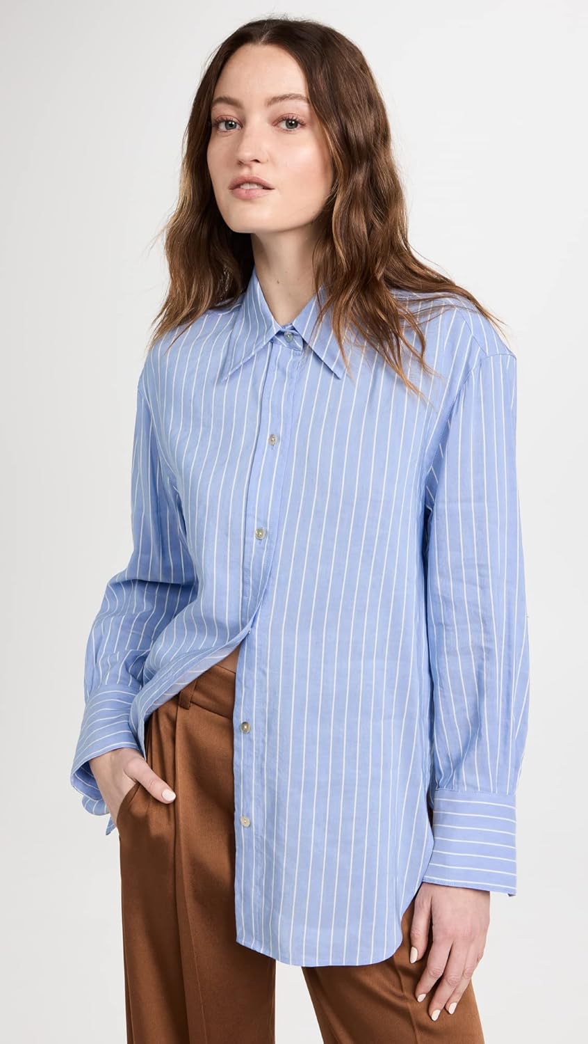 Vince Women's Oversized Stripe Shirt - Image 2