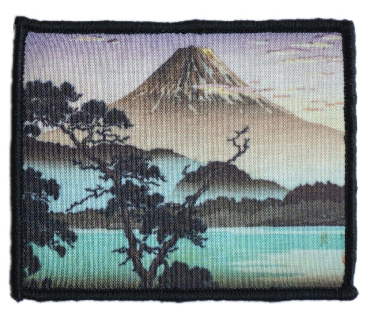 Morale Patch Hook and Loop Koitsu Tsuchiya Ukiyo-e Japan Fujiyama A549