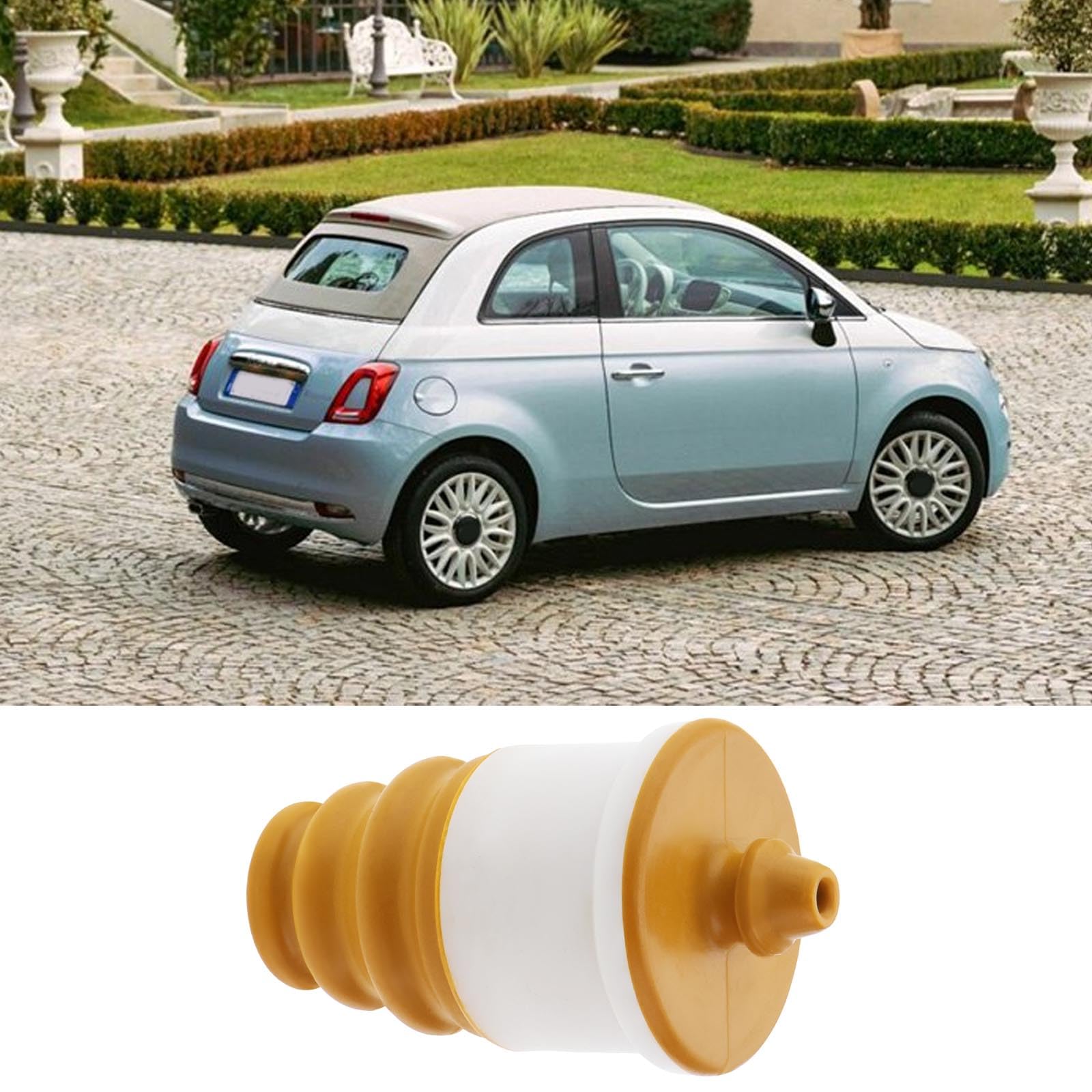 2 Pezzi Paracolpo Posteriore Ammortizzatore Tampone in Gomma Blocco Asse Posteriore 51811829 Compatibile con FIAT 500