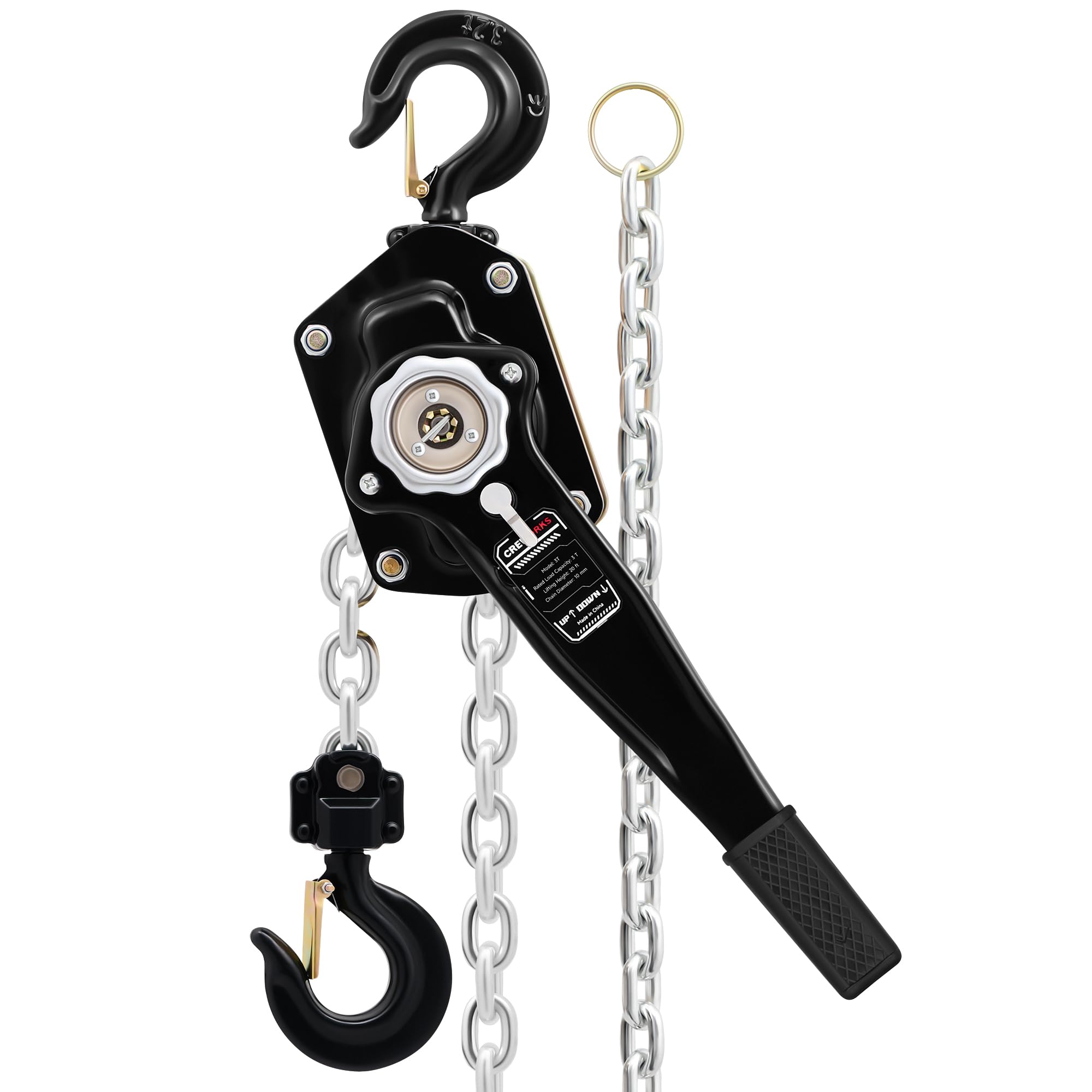 CREWORKS 1 Ton Hand Chain Hoist - Heavy Duty Lifting -12 CREWORKS 1 Ton Hand Chain Hoist - Heavy Duty Lifting -12