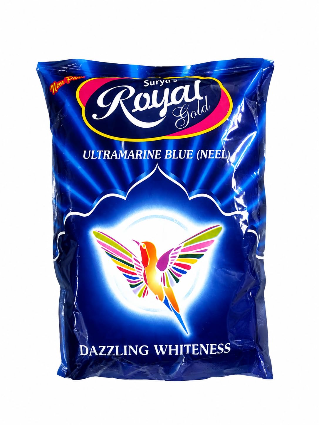 Royal Gold Ultramarine Blue Neel Powder 350 gm Dazzling Whiteness, Fabric Whitener-image-1