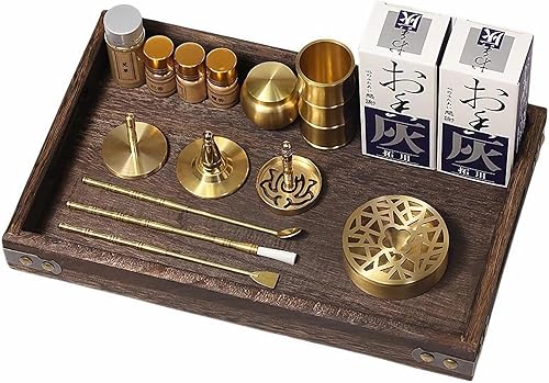 Kit de fabricación de incienso chino kit de quemador de incienso (A - Juego de 16 piezas)