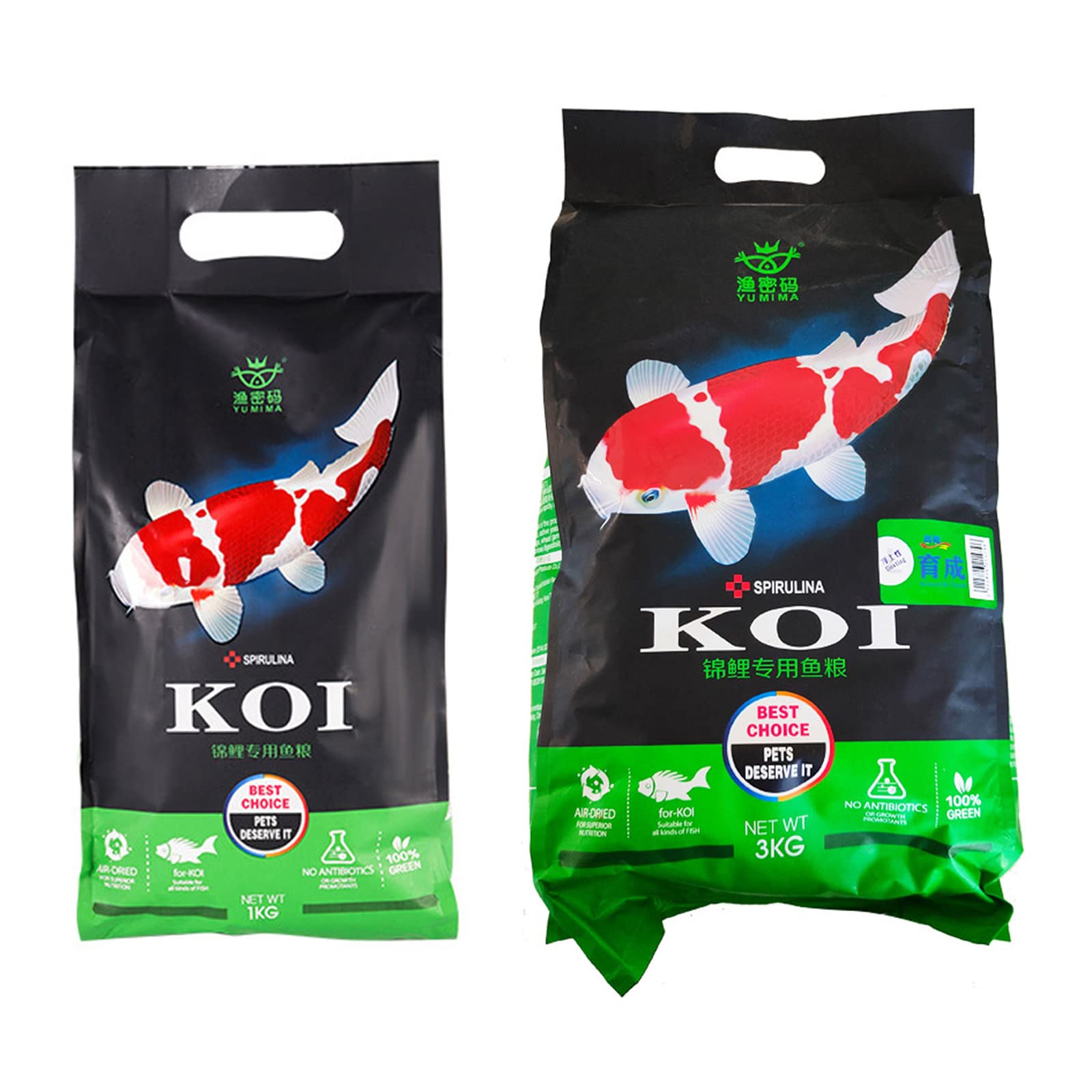 Granulés Alimentaires pour carpes koï et Poissons Rouges granulés régime équilibré Haute teneur en protéines améliorant la Croissance 35/105 oz granulés Alimentaires pour Poissons tropicaux Rouge