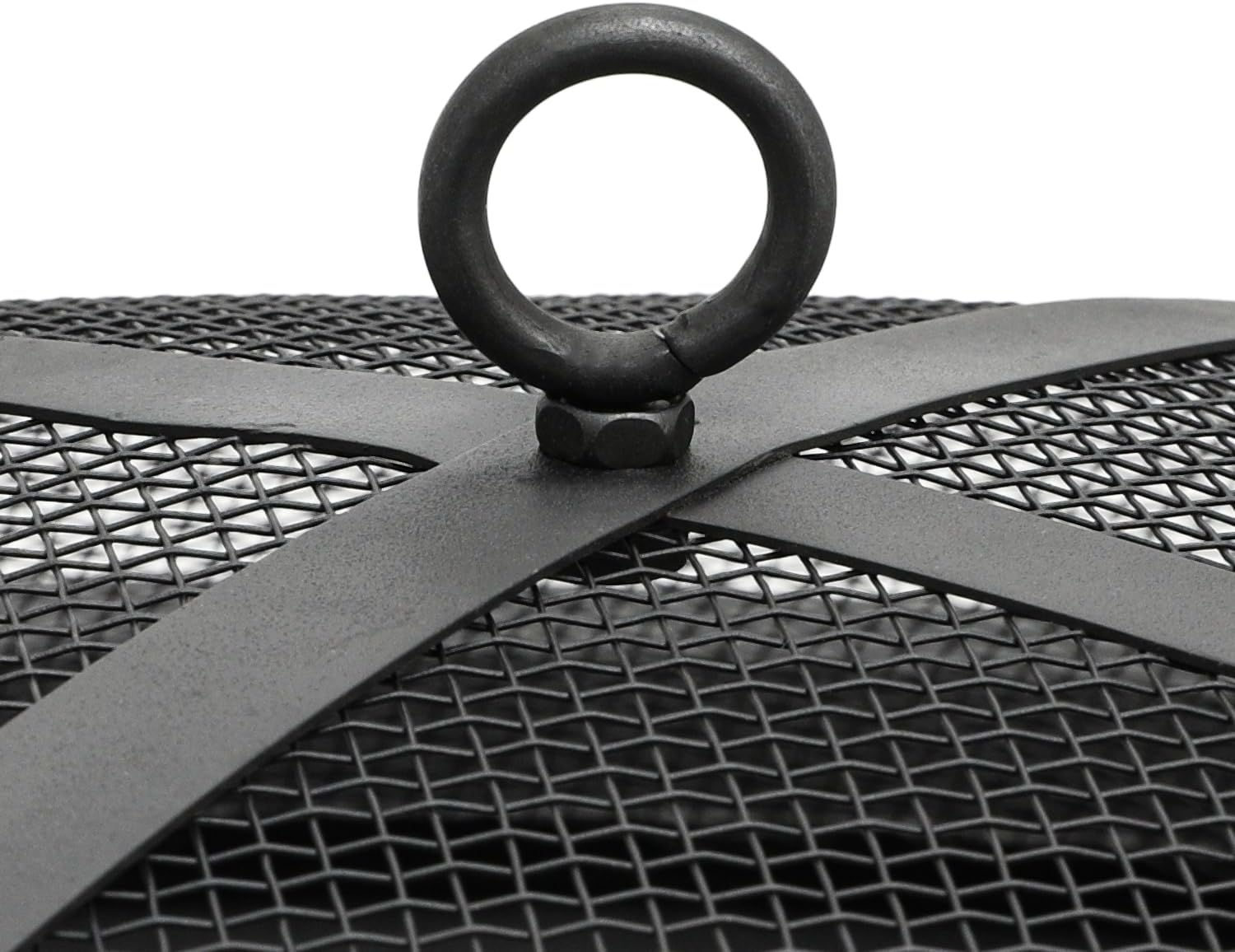 20.5" Black Wood Burning Square Fire Pit with Shelf