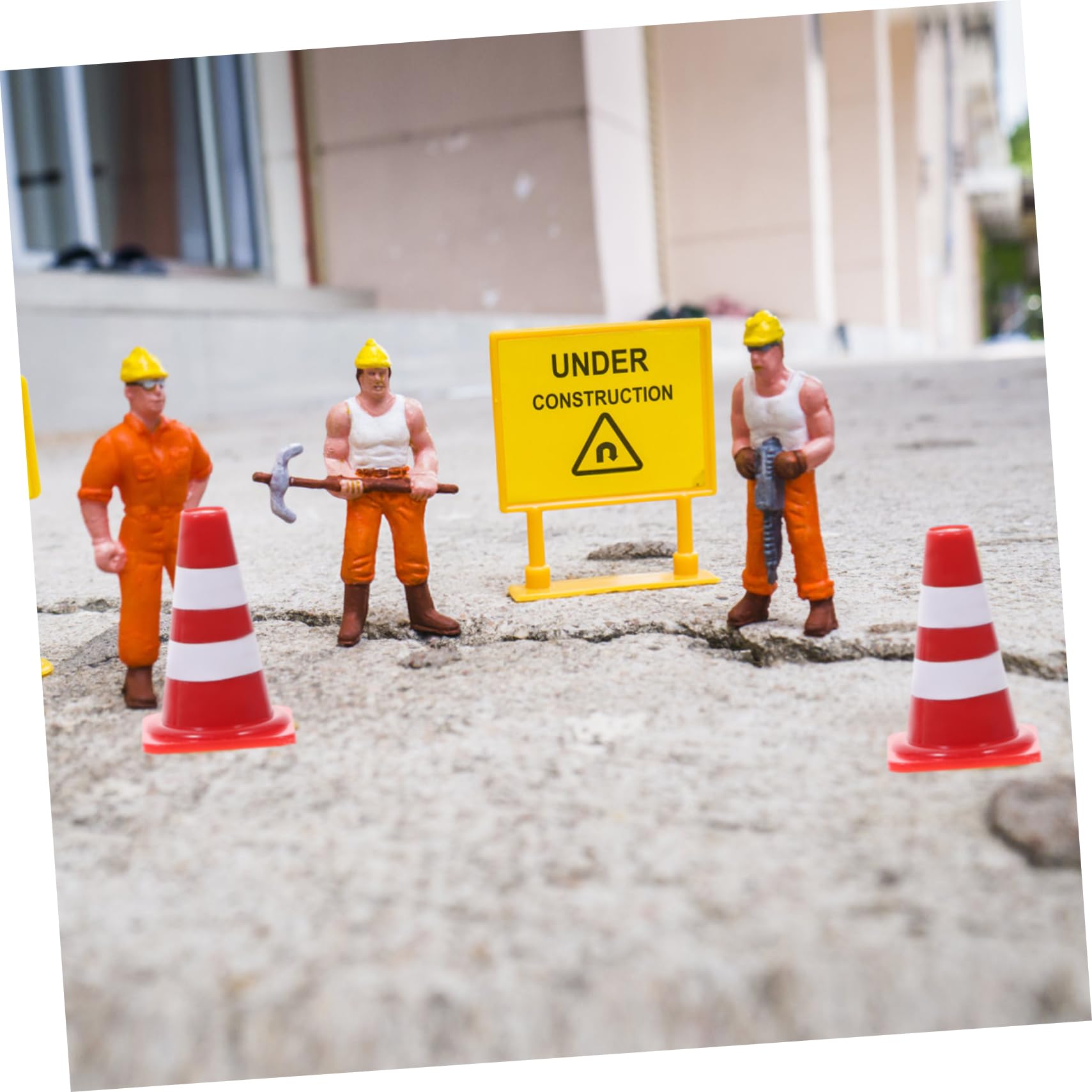 Abaodam Traffic Cognition Toys 40pcs Roadblock Toys Boys and Girls' Educational Sign for Street Play