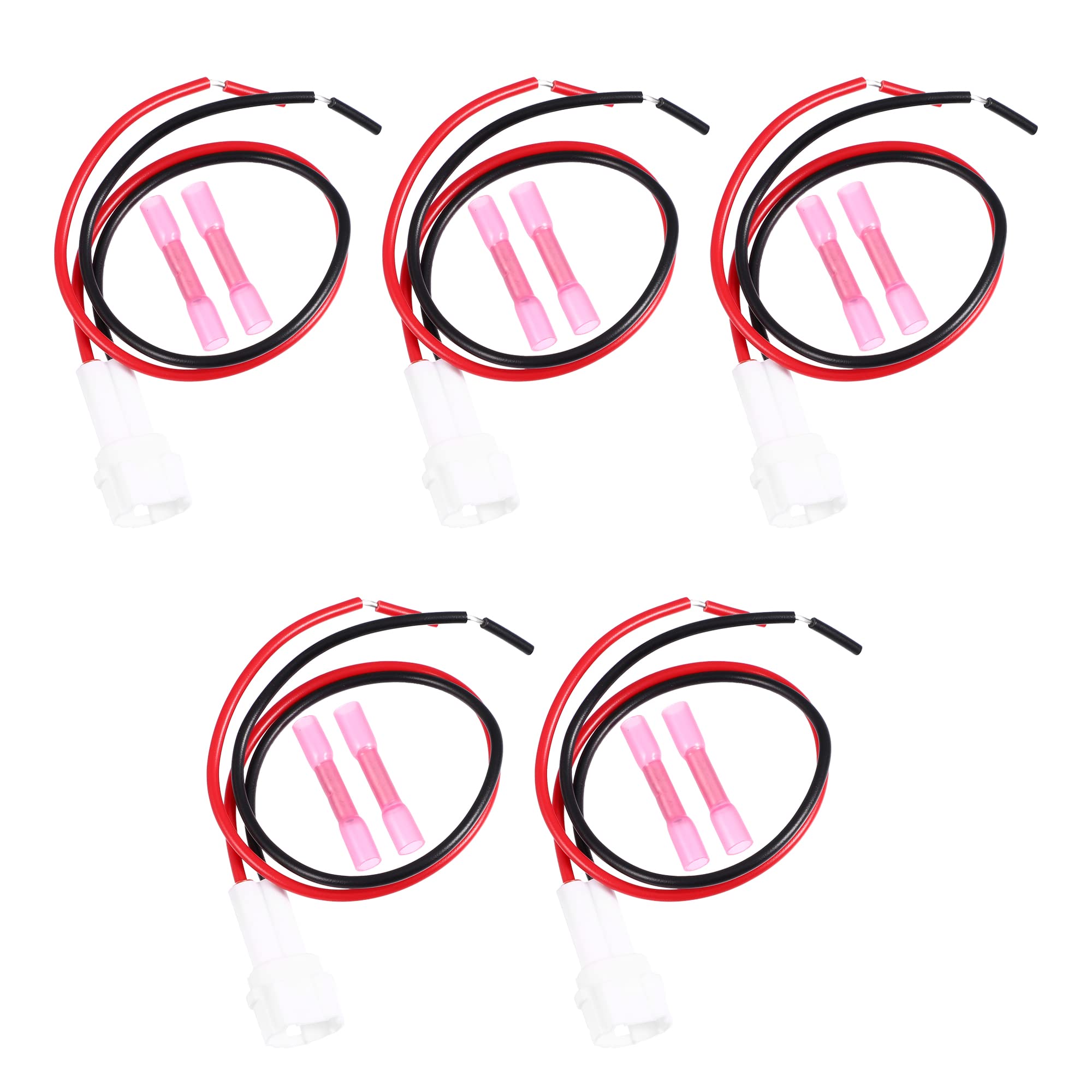 X AUTOHAUX 5pcs Accessory Power Lead Kit for Yamaha Wolverine RMAX2 RMAX4 1000 2021-2022 for Yamaha Wolverine X2 X4 850 2019-2022 B4J-H25B0-V0-00 Power Lead Connector Kit W/Crimp Connectors