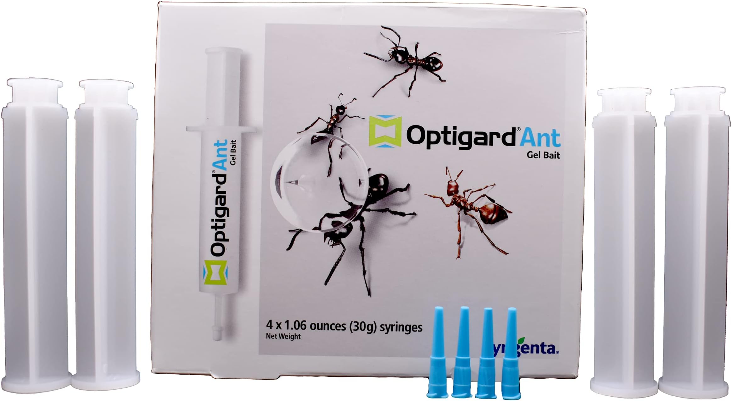 Syngenta -Optigard Ant Gel 4 Tips, 4 plungers, 4 Tubes