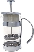 Vista 4 de Norpro 5581 Prensa de café/té de vidrio/cromo, 2 tazas