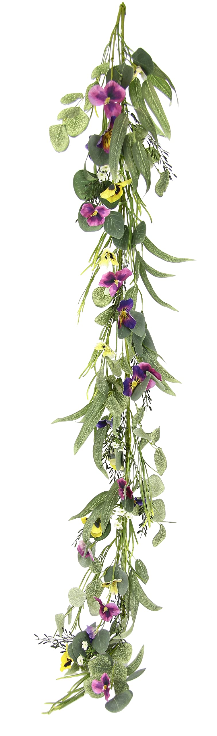 Amazon.de: Knstliche Blumenranke Stiefmtterchenranke Girlande Ranke Kette Blumen  Efeu Pflanzen Hochzeitsbogen Deko Blumengirlande Raumdeko Wanddeko  Seidenblumen Tischdeko Hochzeitsdeko hngend Tischgirlande