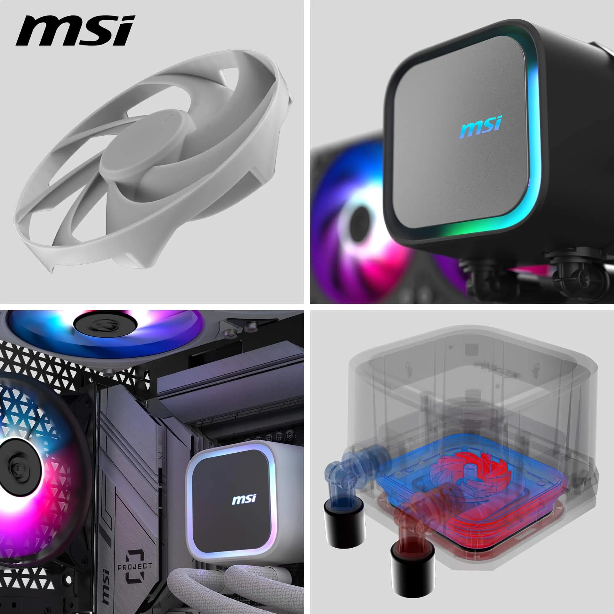 PC用ファン・クーラー MSI MAG CORELIQUID A13 240 MAG CORELIQUID A13 240 / WHITE