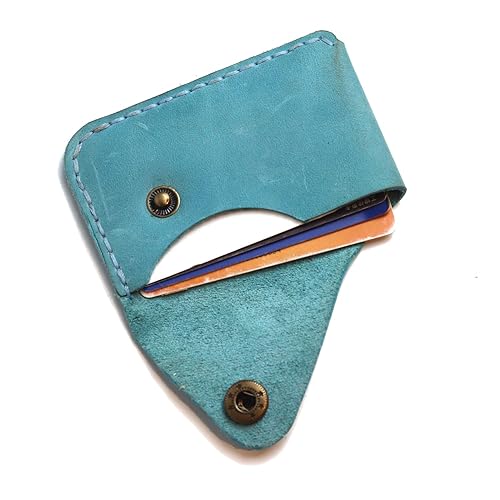 Miniatura 3 de Genuine Leather slim Card Case Wallet Front Pocket Card Organizer Leather Card Holder Wallet,