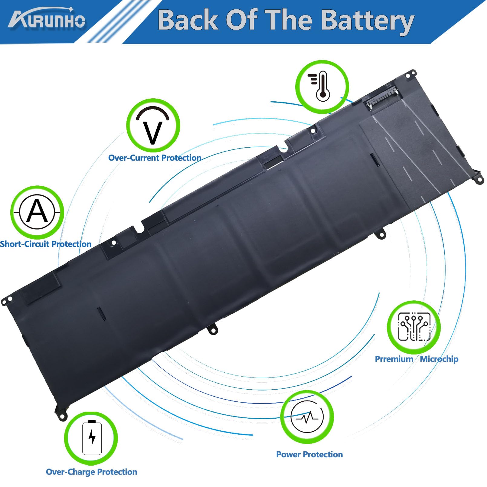 Amazon.com: 69KF2 86Wh Laptop Battery Replacement for Dell XPS 15