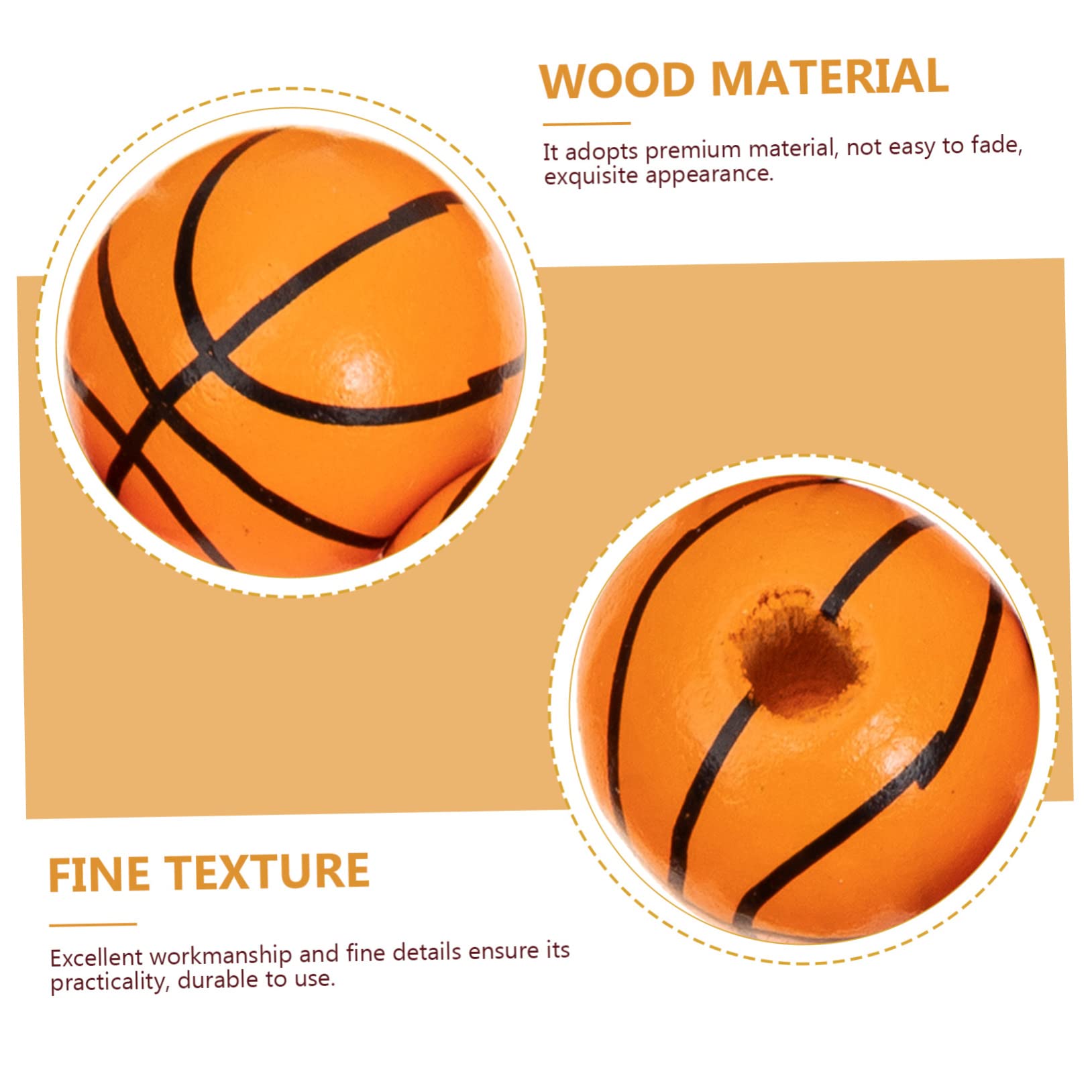 Lurrose 200pezzi Perline Di Legno Diy Stile Basket Perline Colorate Per Creazioni Di Gioielli Materiale Naturale Per Decorazioni e Progetti Artigianali