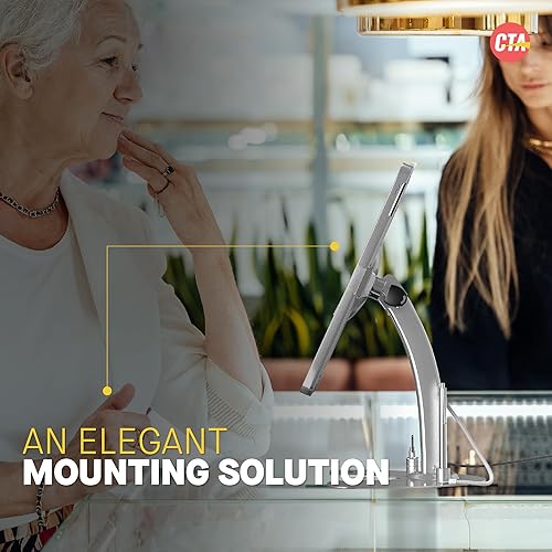 Miniatura 7 de CTA Digital Soporte de Quiosco Dual  Soporte de Quiosco de Seguridad Dual CTA con Estuche con Cerradura y Cable para iPad 7.8.9. Generación 10.2"