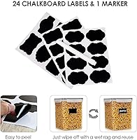 Vista 6 de Vtopmart Contenedores de almacenamiento de alimentos de 2.5 litros84.5 onzas, 4 recipientes herméticos de plástico sin BPA para harina, azúcar