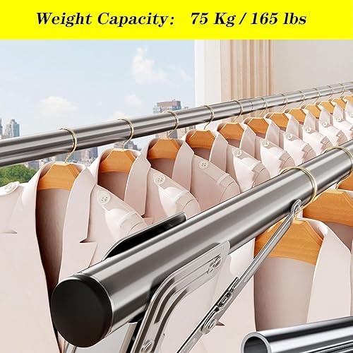 Miniatura 5 de Stainless Steel Clothes Drying Rack, Clothes Dryer Racks for Laundry Foldable, Racks for Laundry Room Clothes Dryer Rack Outdoor, Dryer Racks for