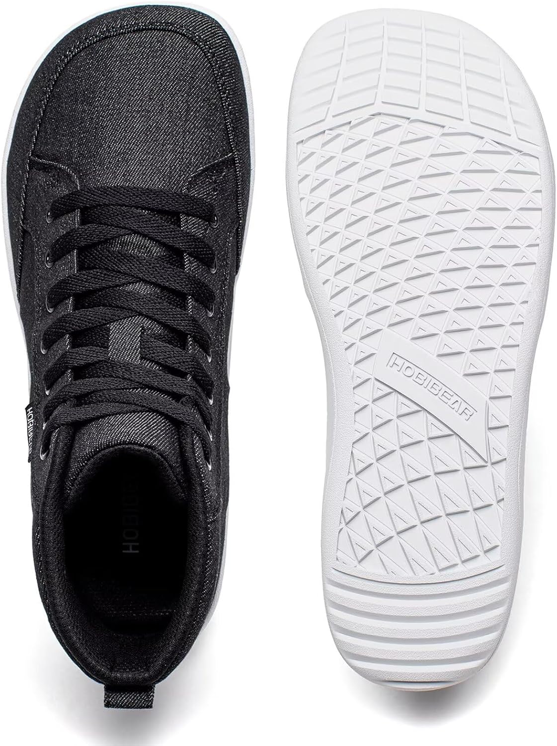 HOBIBEAR Womens Barefoot Shoes | Wide Toe Box | High Top Canvas | Comfortable Trail Running Sneaker - Image 5