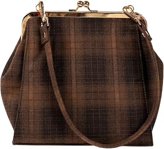 Theater Kisslock Clutch Bag for Women with Adjustable & Detachable Straps | Vintage-Inspired Structured Sling Bag for Day... Price In India