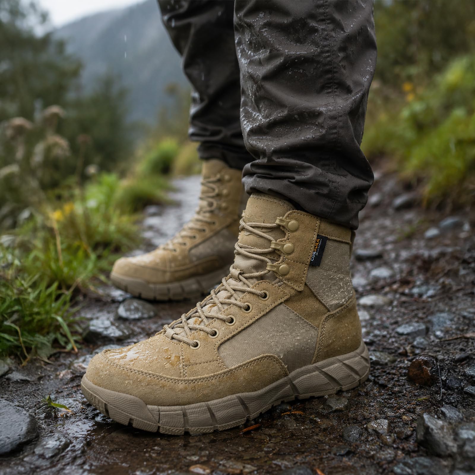 YEVHEV Tactical Schuhe Herren Leichte Militär Stiefel Ultralight Sportschuhe Verschleißfest für Camping Wandern Outdoor