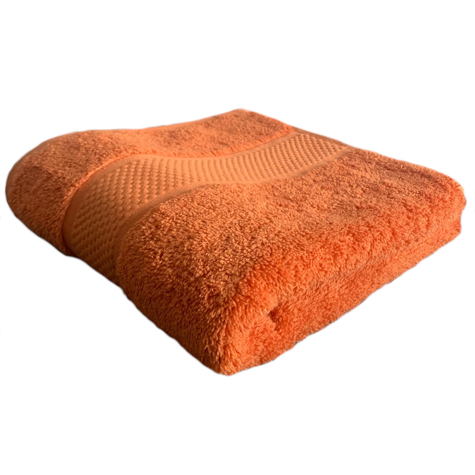 Sue Rossi Towels 100% Turkish Combed Organic Cotton, 600gsm Thick, Plush Soft & Highly Absorbent, Quick Dry Home Or Hotel Quality Bathroom Towel (Orange, Hand Towel) โ image 1