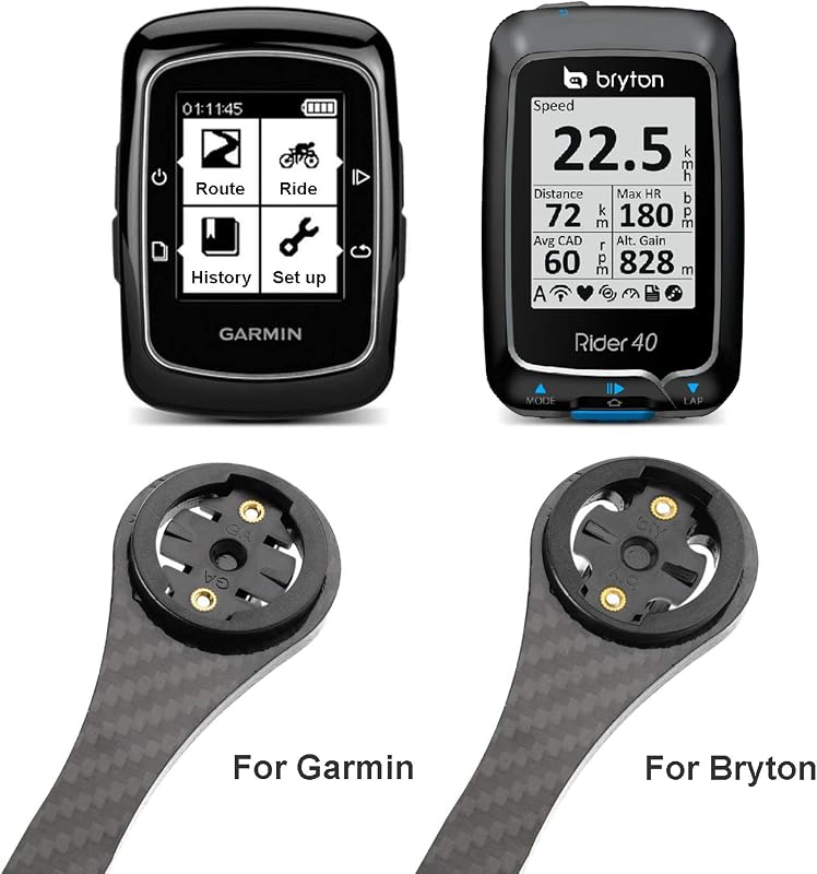 JEEZAO Szénszálas Kerékpár Számítógép GPS Tartó Wahoo Garmin Bryton Kompatibilis