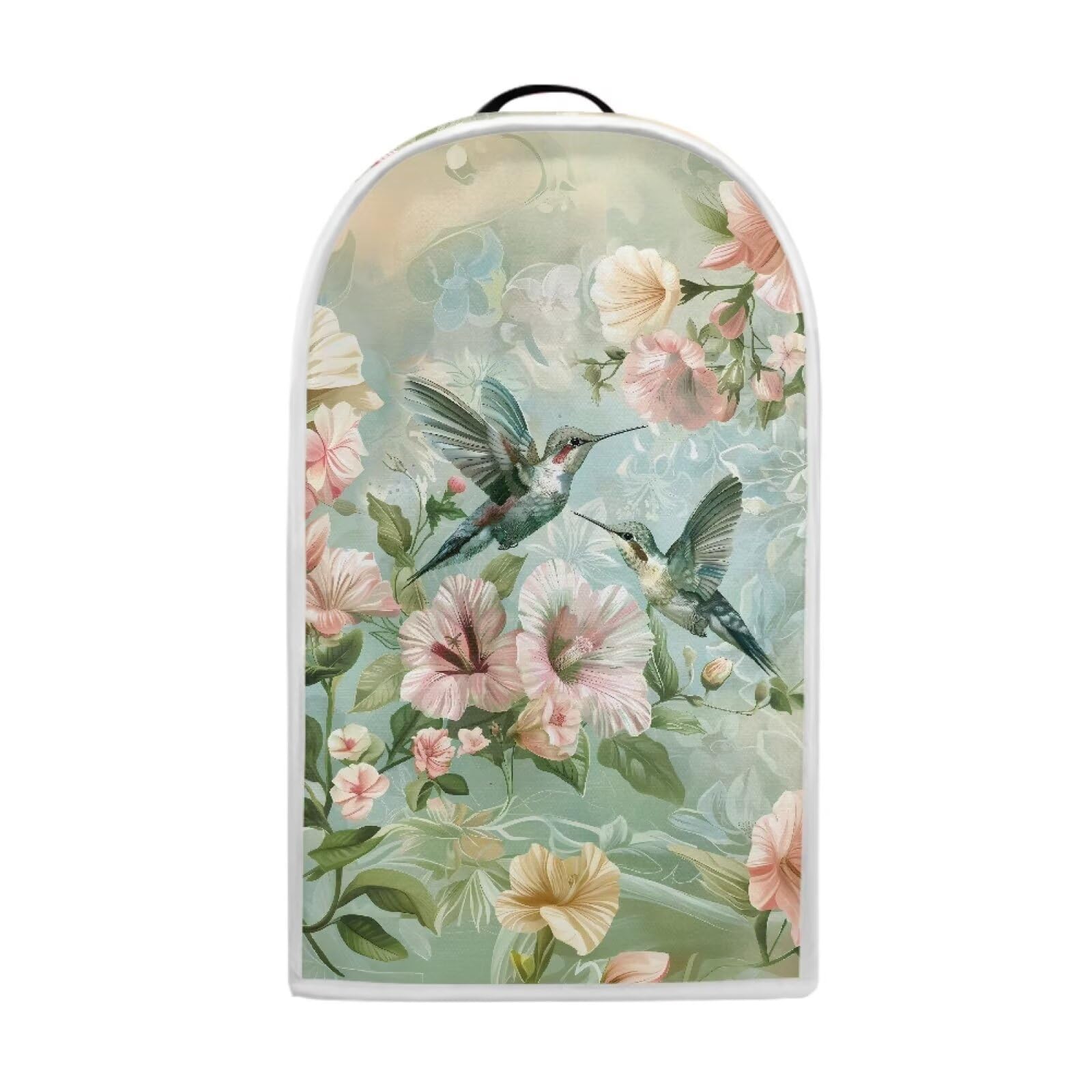 YUVAMAGIMO Floral Hummingbird Kitchen Blender Dust Cover Stand Mixer or Coffee Maker Cover Polyester Dust Proof Blender Cover with Top Handle