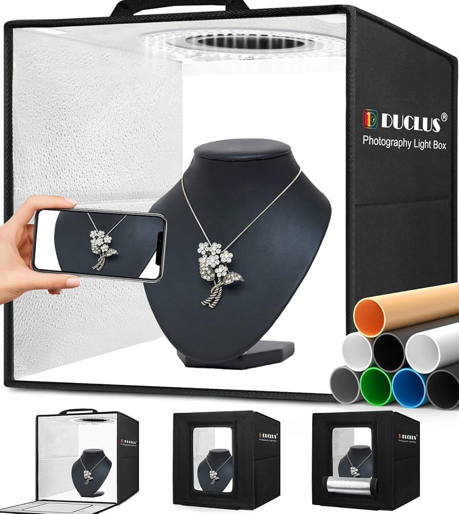 DUCLUS 撮影ボックス 30cm 撮影ブース 折りたたみ、Light Box Amazon | DUCLUS 撮影ボックス 30cm 撮影ブース 折りたたみ