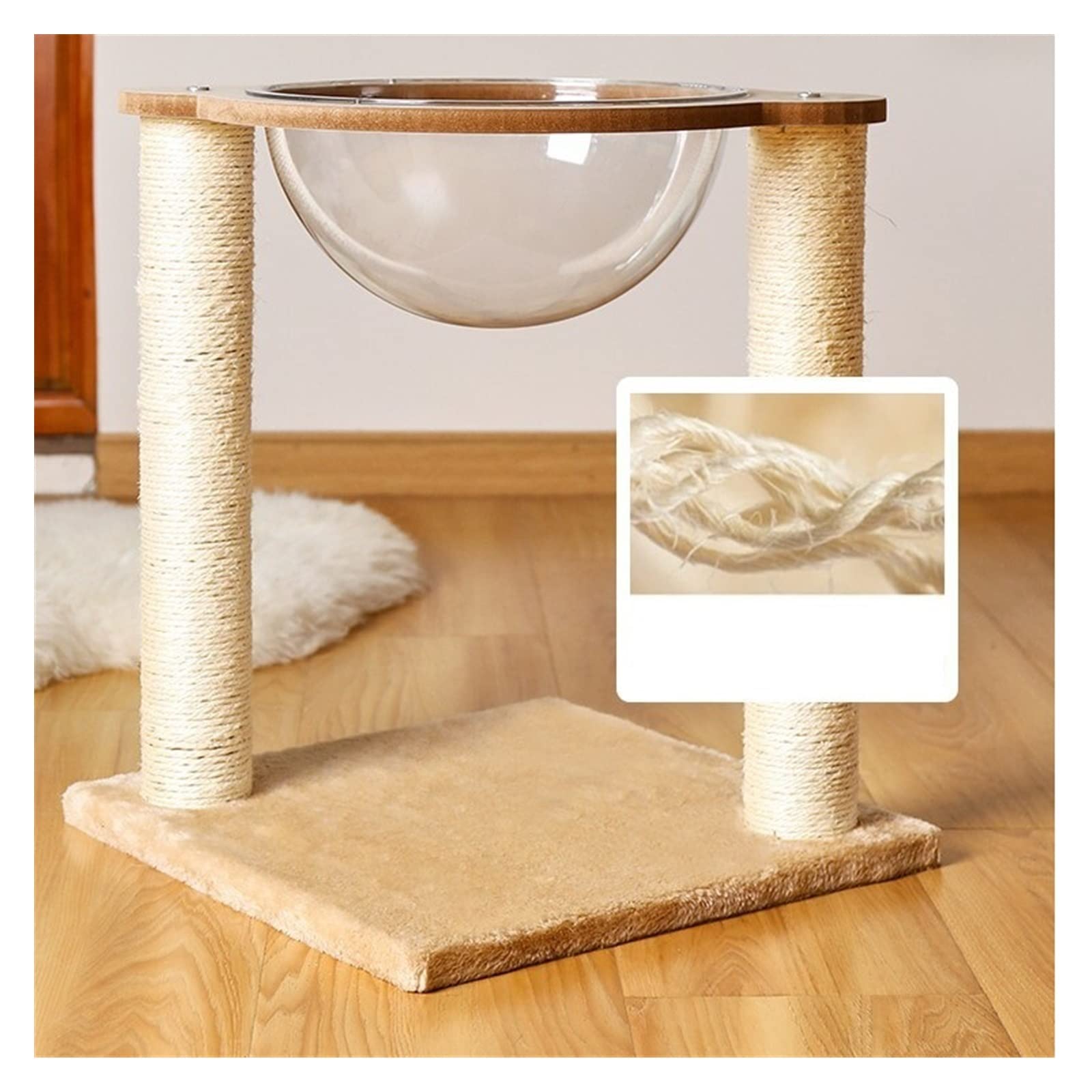 Albero da arrampicata per gatti Cat Climbing Frame Capsula spaziale Lettiera for gatti Tiragraffi for gatti Verticale Un giocattolo for animali domestici multifunzionale Tiragraffi, torre per gatti