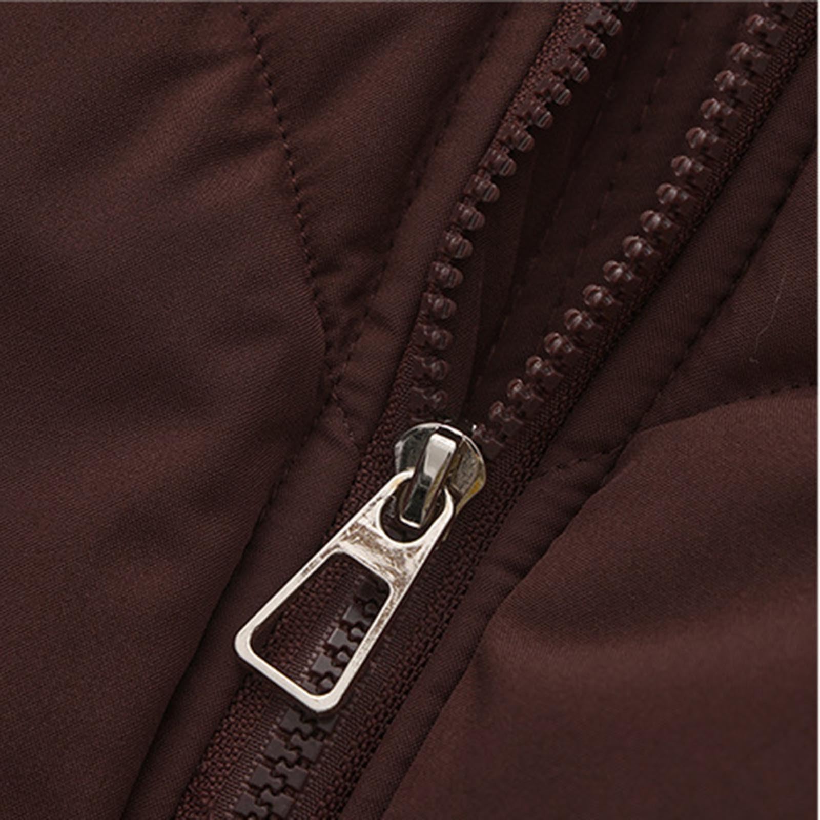 Mrat Piumino corto da donna, cappotto invernale caldo trapuntato imbottito con foro per il pollice, giacche da donna slim fit con cerniera completa, cappuccio in pelliccia sintetica, cappotti corti