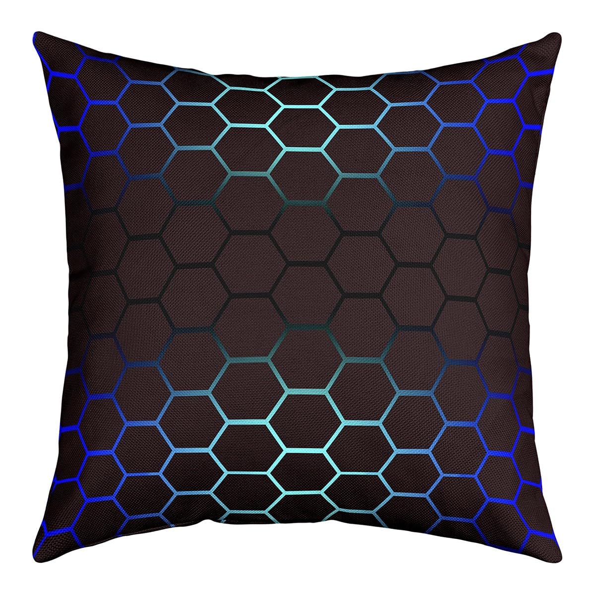Honeycomb Throw Pillow Covers 22x22 Inch Abstract Ombre Honeycomb Cushion Cover for Kids Beehive Hexagon Decorative Pillow Case Pillowcase Simplistic Outdoor Pillows Covers