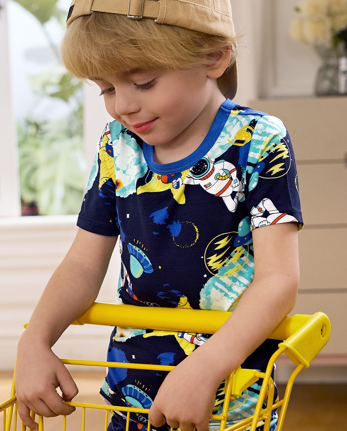 Bamboo Viscose Toddler Car Pajamas Boys Girls Kids Short Cool Summer 12M-8Y Snug fit Pjs Set 2pcs - Image 4