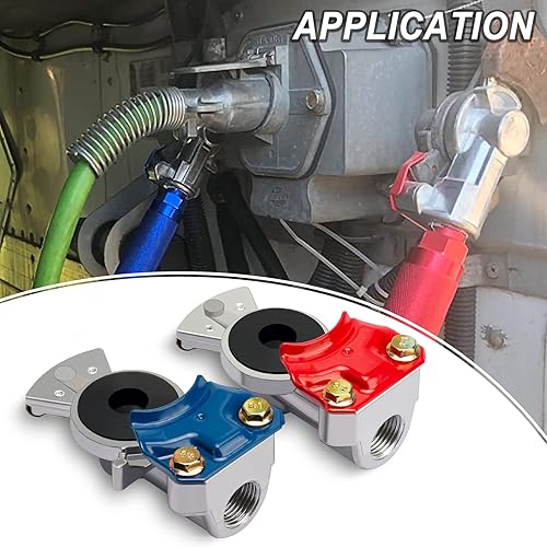 Miniatura 28 de KOOTANS Gladhand universal con sellos de mano Glad, Manos alegres de emergencia para semirremolques, remolques, manguera de aire, servicio